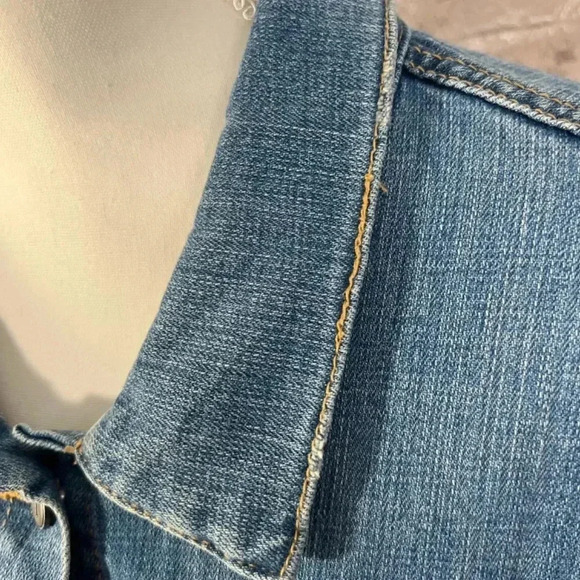 SOLD Anthropologie Pilcro and the Letterpress Amore Floral Embroidered Denim - Picture 9 of 9